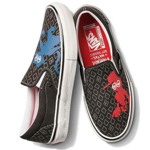 Vans x Krooked Skate Shoes Featuring Natas Kaupas’ artwork. Men’s 11 Women’s 9.5